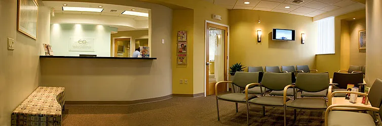 Front desk and reception area