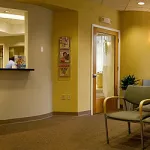 Front desk and reception area
